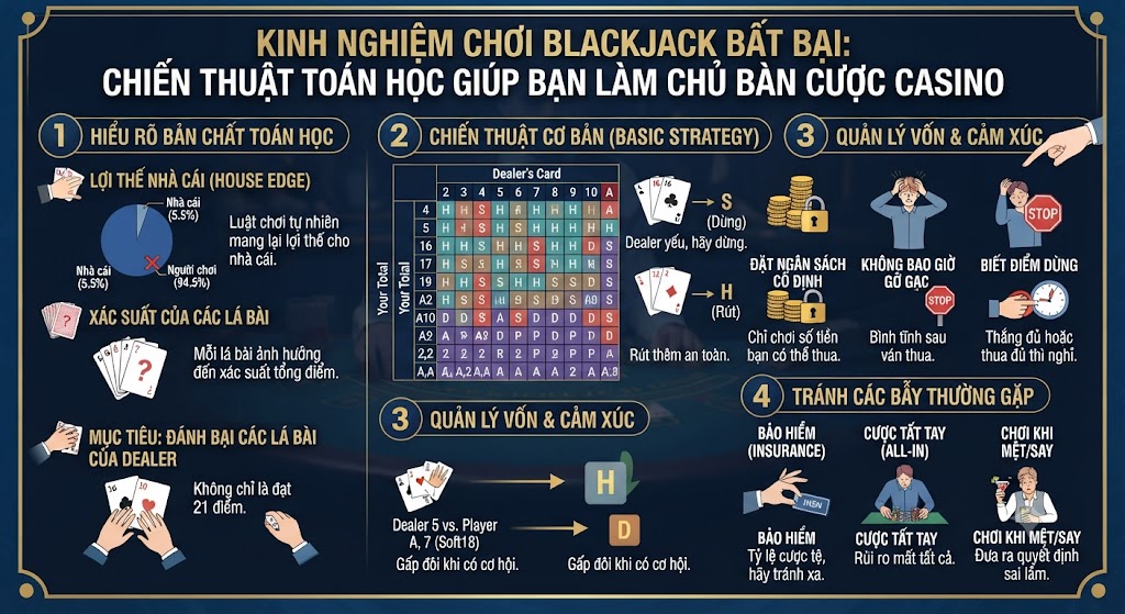 kinh nghiệm chơi blackjack