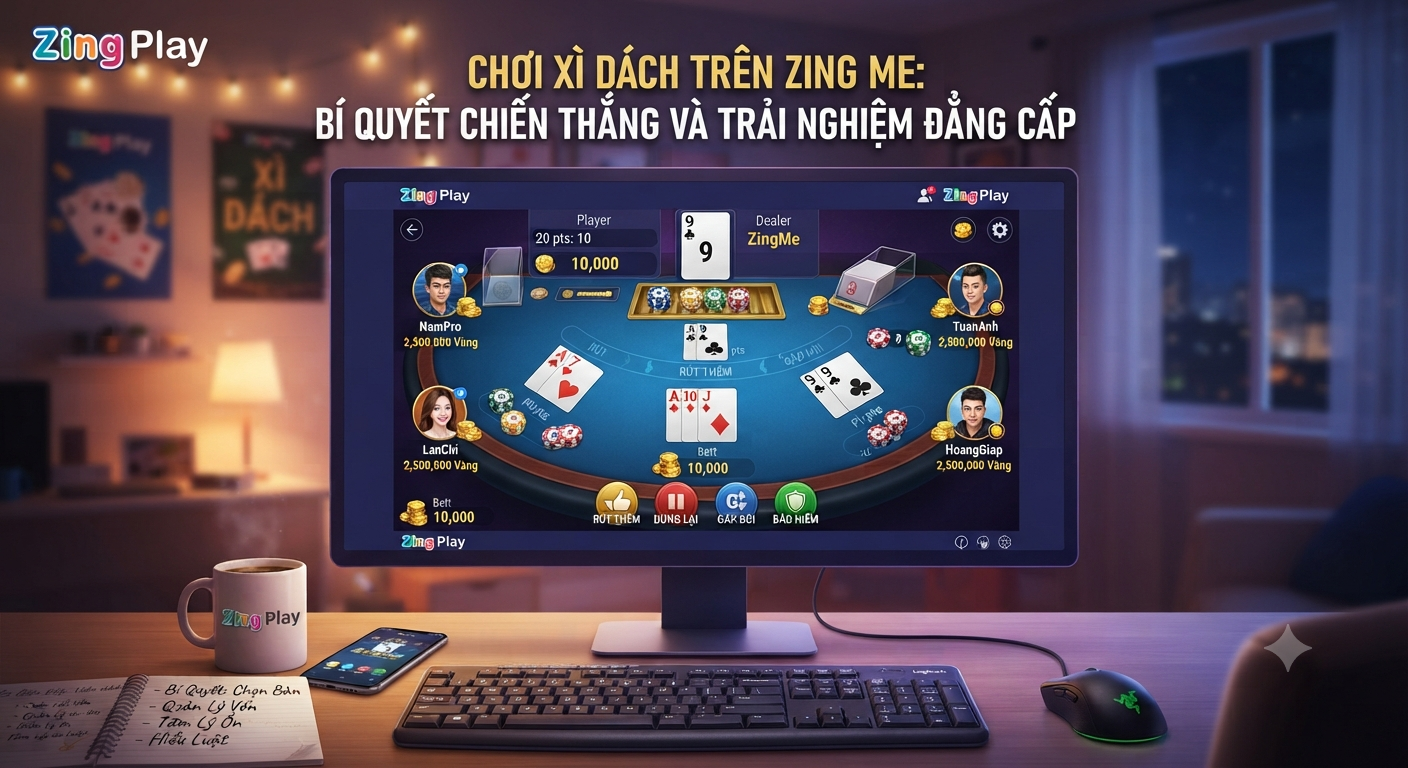 chơi xì dách trên zing me